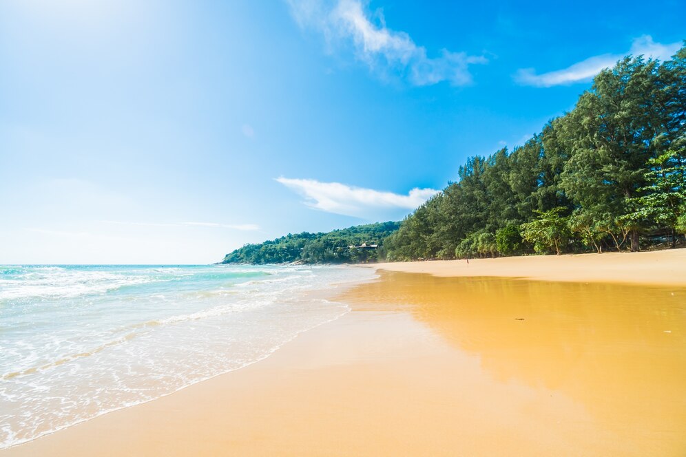 Beachfront at Estella Mai Khao Beach Resort in Phuket