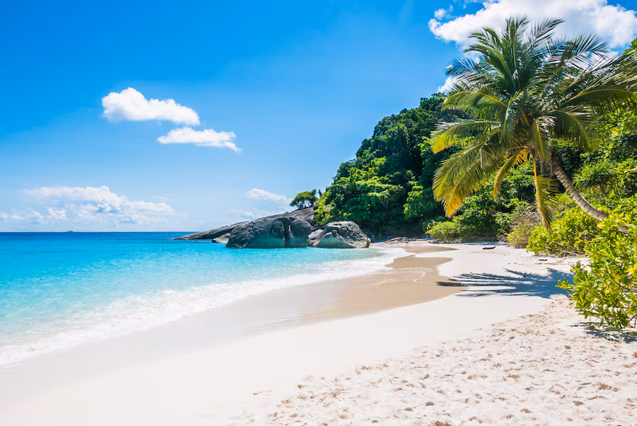 Beachfront at Estella Mai Khao Beach Resort in Phuket