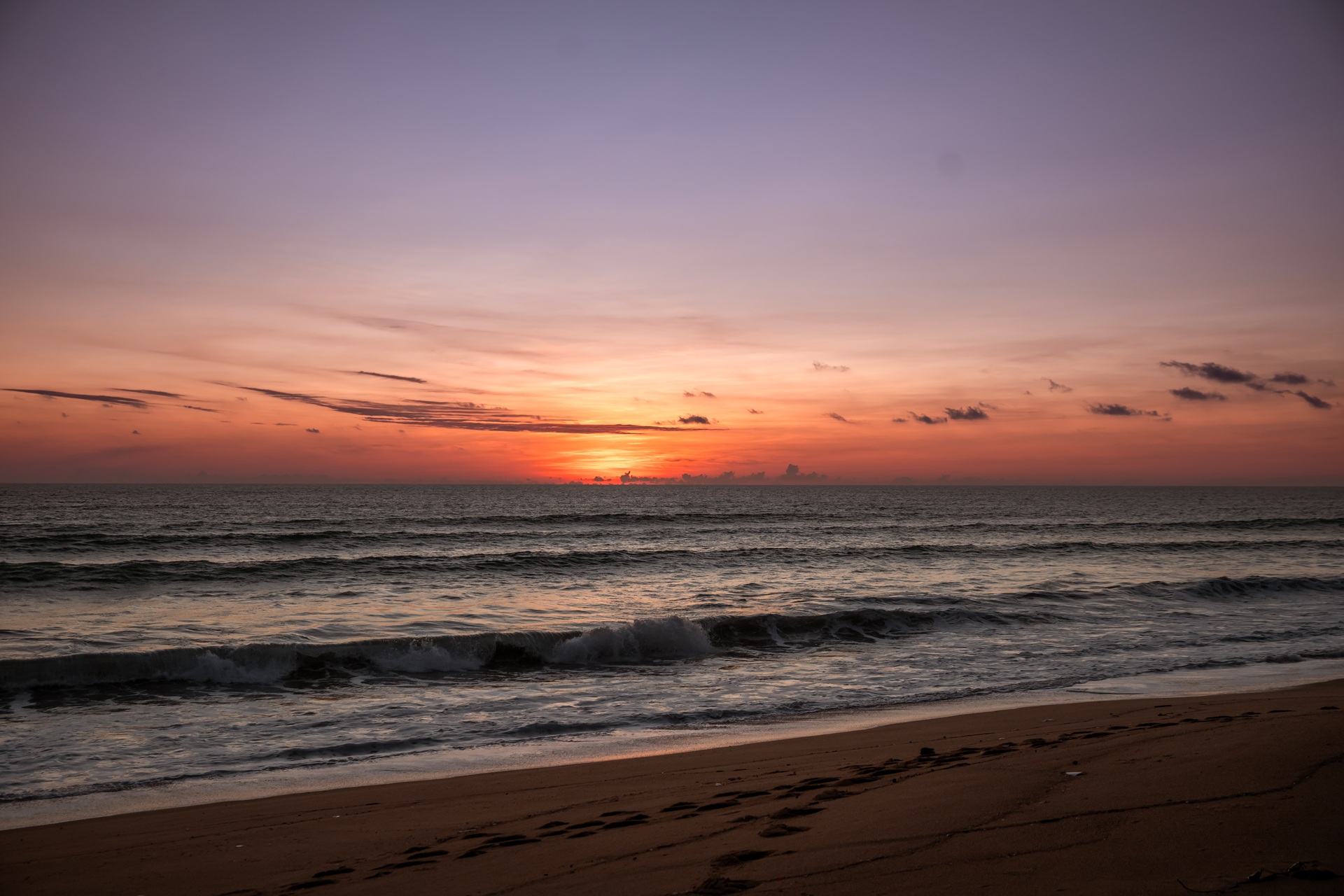 Sun Set View at Estella Mai Khao Beach Resort in Phuket