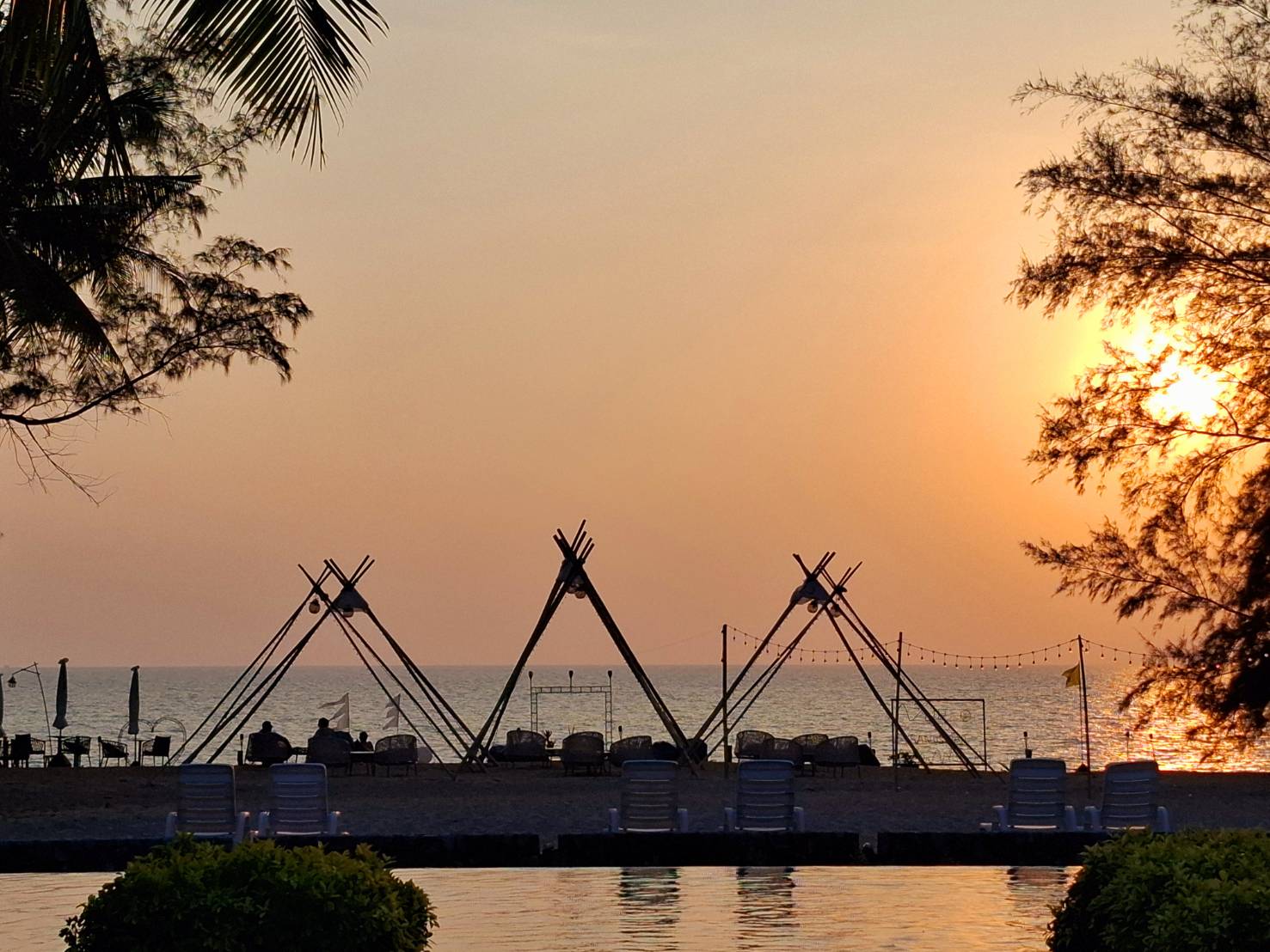 Sun Set View at Estella Mai Khao Beach Resort in Phuket