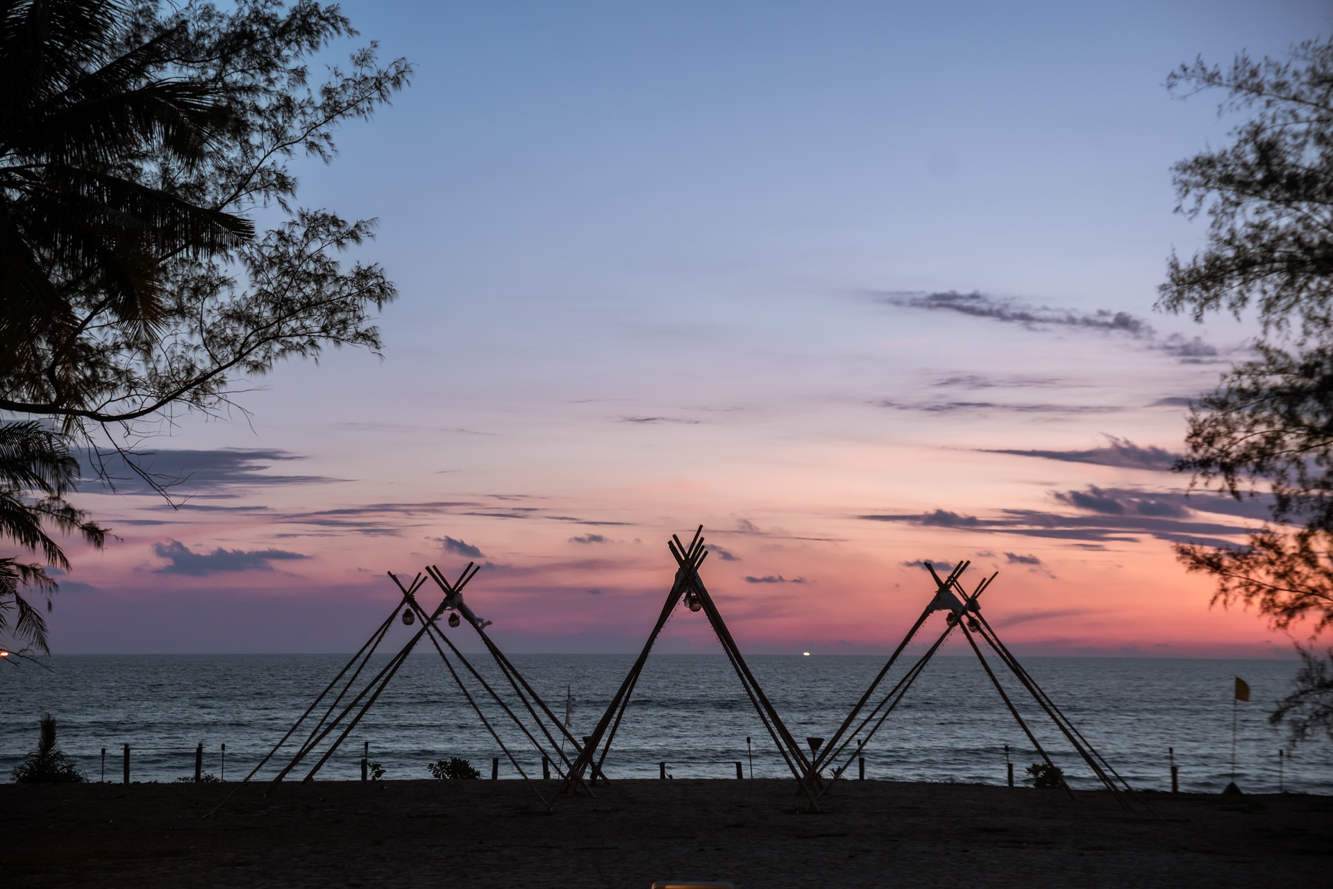 Sun Set View at Estella Mai Khao Beach Resort in Phuket