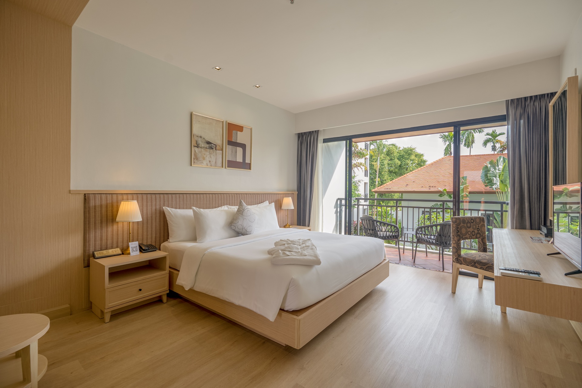 Deluxe Pool View Room at Estella Mai Khao Beach Resort in Phuket